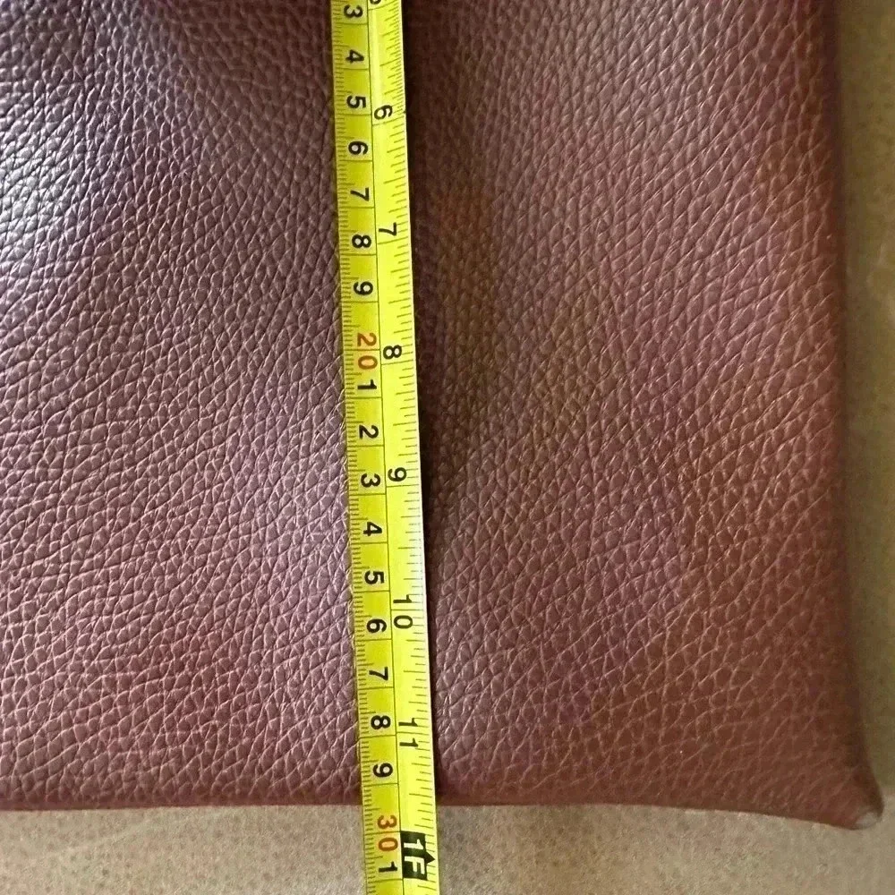 Vegan Pebble Leather Tote Bag Brown Vince Camuto 17 x 12 NWOT - Picture 9 of 9